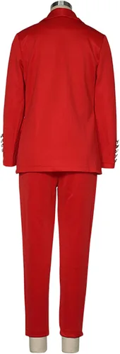 Vista 6 de Trajes de pantalones para mujer, 2 piezas, casual, talla grande, parte delantera abierta, conjunto de pantalón, traje de boda, graduación, trabajo