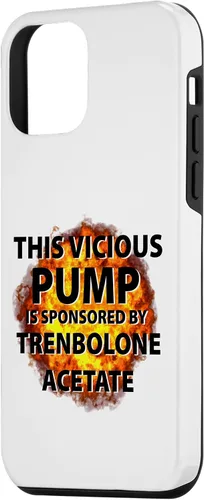 Vista 2 de iPhone 12 mini Funny Vicious Pump Is Sponsored By Tren Trenbolone Acetate Case