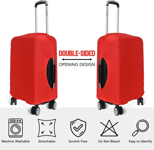 Vista 3 de Funda de equipaje de viaje I Protector de maleta aprobado por la TSA I Fundas de equipaje para maleta I Funda de maleta Bolsa I Protector