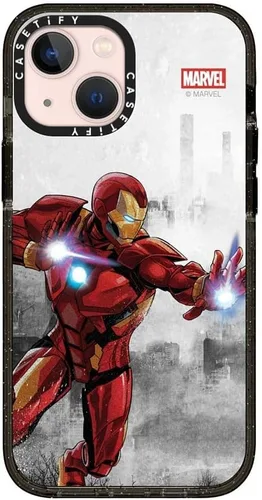 Vista 95 de CASETiFY Funda para iPhone Air, compatible con MagSafe Marvel VS CoLab Protección contra caídas de grado militar 4x de 8.2 pies Funda Capitán