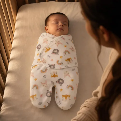 Vista 2 de EVERYDAY KIDS Manta envolvente para bebés de 0 a 3 meses para niños y niñas