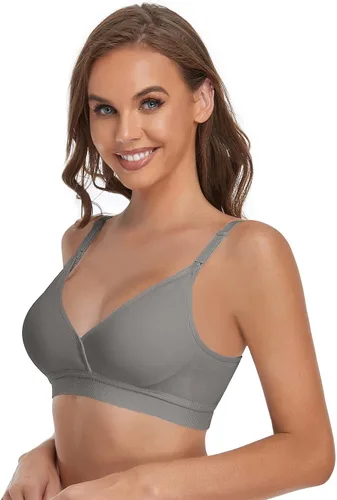 Vista 3 de JOYTREE Wireless Nursing Bras for Breastfeeding 3 Pack Maternity Bras for Pregnancy Supportive for Women with Extra Extenders