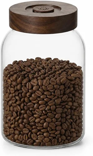 Vista 15 de Contenedor de café, recipiente hermético de almacenamiento de 2 x 10 oz - Transparente