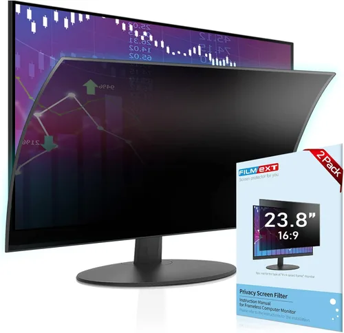 Vista 10 de FILMEXT Paquete de 2 Filtros de Pantalla de Privacidad para Computadora de 22 Pulgadas para Monitor de Escritorio/Sin Marco Todo en Uno 16:10