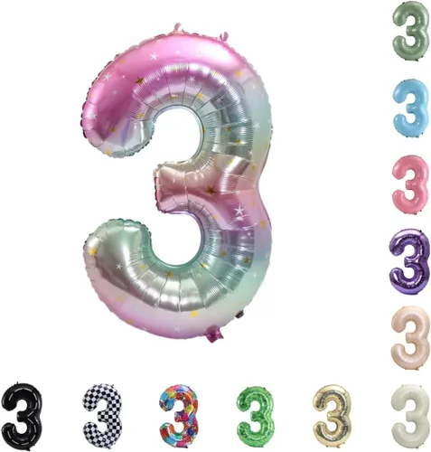 Vista 48 de Globo grande de helio con números 0-9 de 40 pulgadas para cumpleaños, bodas y fiestas (rojo, 9)