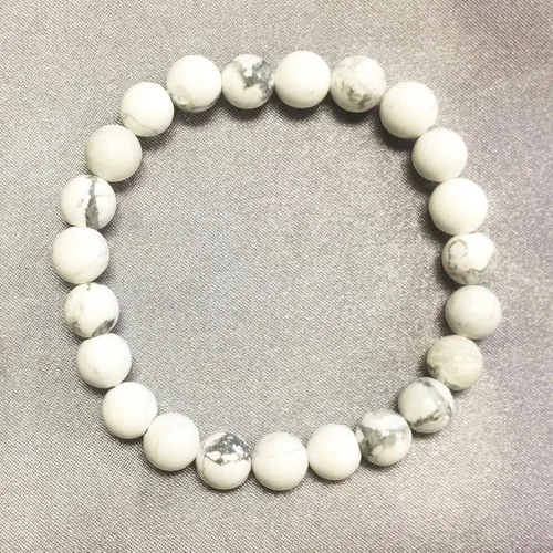 Vista 508 de Gem Avenue Handmade Round Bead Stretch Bracelet Unisex Natural Stone Beaded Jewelry for Men & Women, Elastic Wristband for Daily Wear