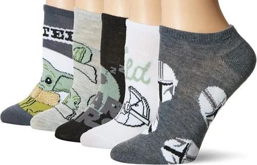 Vista 10 de STAR WARS Women's Classic 5 Pack No Show Ankle Socks Surtido Azul Multi