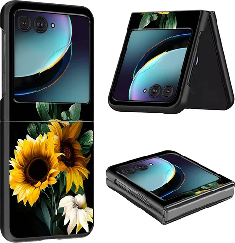 Vista 23 de Funda para Moto Razr Plus 2023 para Motorola Razr Plus Funda delgada y ligera de policarbonato duro a prueba de golpes Funda protectora para Audio
