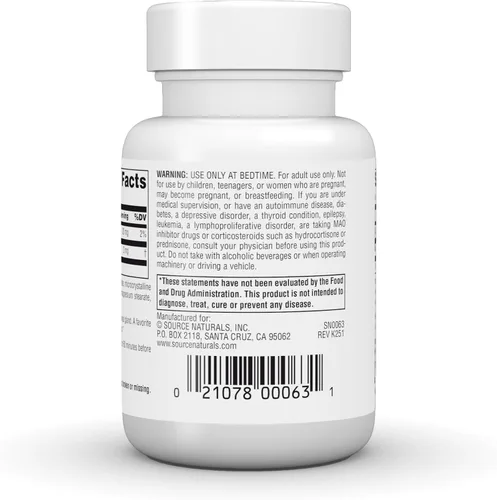Vista 4 de Source Naturals Melatonina Liberada Tiempo 2 mg - 120 Tabletas de Liberación de Tiempo