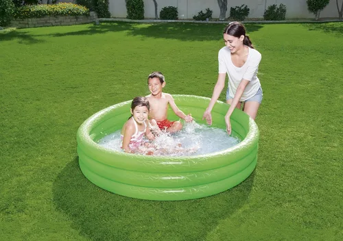 Vista 5 de Splash and Play - Anillo de piscina (3 anillos, 5.0 ft x 11.8 in), color verde