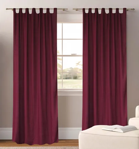 Vista 8 de EcoDrapes Paneles de cortina macizos con pestañas trenzadas para casa de lujo (rosa bebé, 52 pulgadas de ancho por 63 pulgadas de largo, 1 panel)