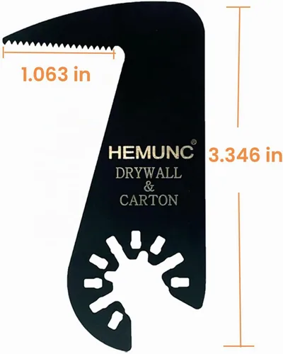 Vista 2 de Hoja de paneles de yeso para herramienta oscilante, paquete de 4, hojas de sierra oscilantes para Dremel, Dewalt, Fein Multimaster, Bosch, Makita