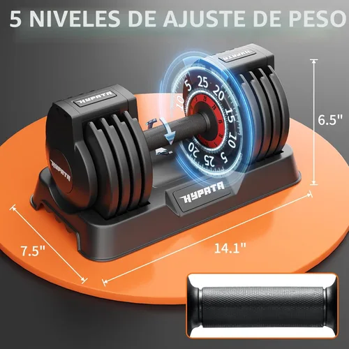 Vista 7 de 25/55 lbs Pair Adjustable Dumbbell Set, Adjust Dumbbell Weight for Exercises Pair Dumbbells for Men and Women in Home