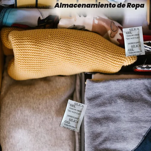 Vista 5 de 50 paquetes de gel de sílice de 0.18 oz, absorbentes de humedad premium