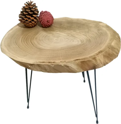 Vista 3 de Live Edge - Mesa de centro castaña (16 x 20 pulgadas)