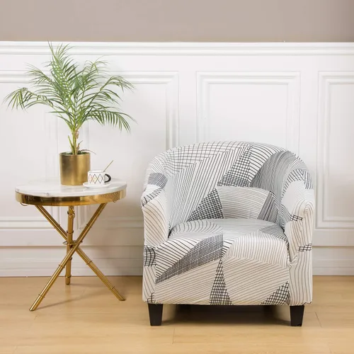 Vista 2 de GULI Fundas de terciopelo para silla de bañera, funda para sillón, funda de sofá de lujo de alta elasticidad, fundas de felpa de elastano, protector