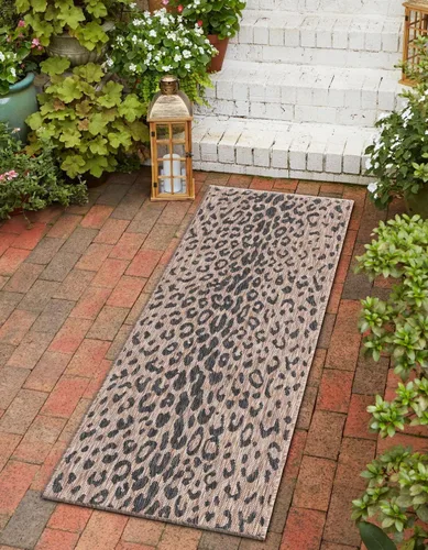 Vista 17 de Unique Loom Outdoor Safari Collection Alfombra de área - Samburu (2' 2" x 3' 1" Rectángulo, Natural/Marrón Claro)