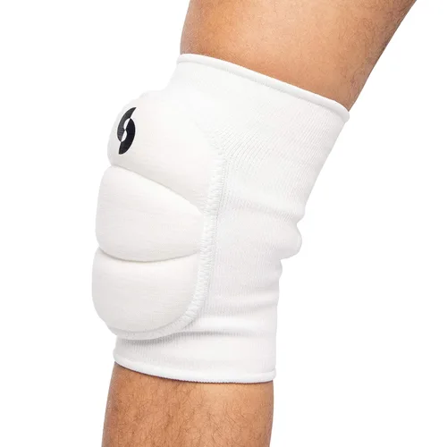Vista 7 de Rodilleras protectoras para voleibol blanco, amortiguadoras suaves para niñas o niños (junior, blanco)