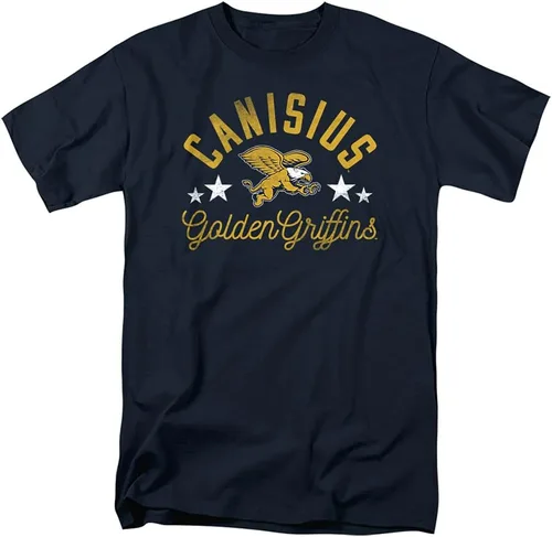 Vista 41 de Collegiate Distressed Mascot Unisex Adult T Shirt Collection 3 Universidad de Adelphi