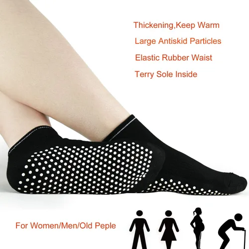 Vista 6 de ELUTONG Calcetines antideslizantes con agarre pegajoso, paquete de 2 o 4 calcetines antideslizantes para hombres y mujeres
