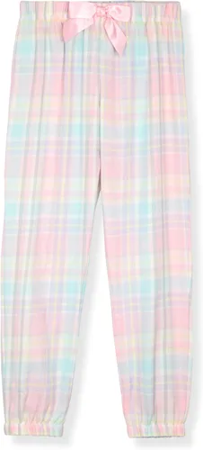 Vista 9 de Sleep On It Conjunto de pijama de 4 piezas para niñas, ropa de dormir tejida a cuadros para niñas
