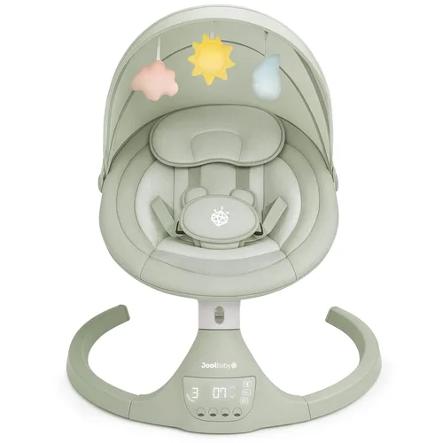 Vista 7 de Jool Baby Nova Swing para recién nacidos, columpio eléctrico motorizado para bebés, música Bluetooth, 10 melodías preestablecidas, control remoto