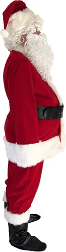 Vista 2 de adomi - traje de Santa. 10 piezas Disfraz de tejido suave, para adultos.