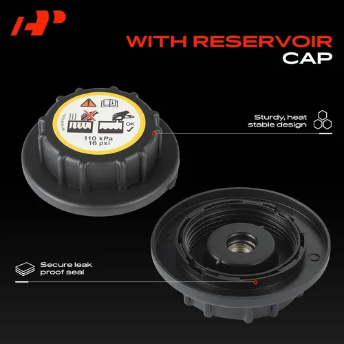 Vista 5 de A-Premium Tanque de expansión de recuperación de desbordamiento de refrigerante del motor [con tapa] compatible con Ford Ranger 2001-2011 y Mazda