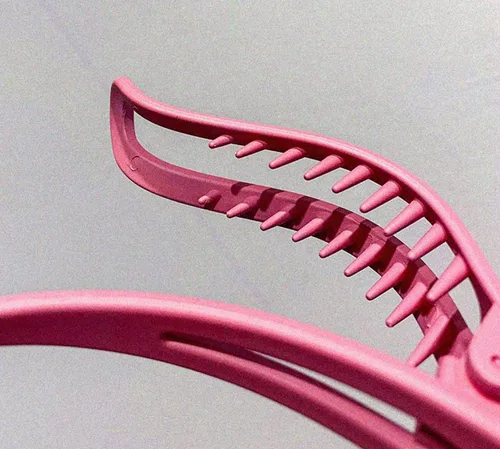 Vista 7 de 6 pinzas para el cabello antideslizantes, pinzas para el cabello fuertes, curvadas de dientes, pinzas de cocodrilo duraderas, pinzas de mandíbula