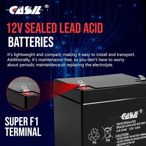 Vista 6 de Casil 12v 4ah UPS Power Patrol para SLA1056