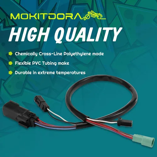 Vista 4 de MoKitDora 71 cm Harley Mando Electrónico de Acelerador TBW Empuñadura Calentada Conjunto de Cables 2008-2013 Touring Road King Electra Glide Street