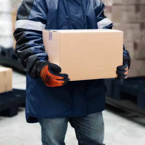 Vista 4 de LX799 - Guantes de trabajo aislados impermeables, guantes para congelador, guantes térmicos de trabajo de invierno, clima frío, agarre firme