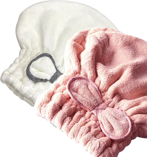 Vista 9 de Jseng Gorro Grande de Microfibra de Secado Rápido para Cabello [Nueva Actualización], Extremadamente Suave y Ultra Absorbente, Gorros de Secado