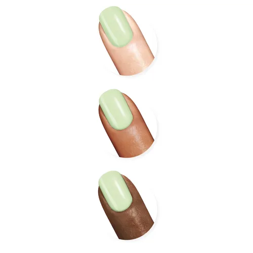 Vista 120 de Sally Hansen Xtreme Wear Esmalte de uñas sin rayas, acabado brillante, duradero, resistente a las astillas, transparente, color de uñas plateado 130