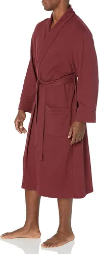 Vista 5 de Tienda Essentials Albornoz de punto gofre ligero para hombre (disponible en tallas grandes y altas)