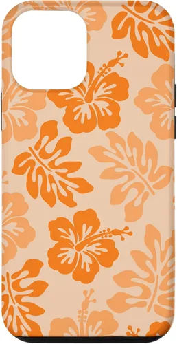 Vista 16 de Orange Hibiscus Y2K Tropical Floral Hawaiian Flowers Pattern Case for iPhone 17