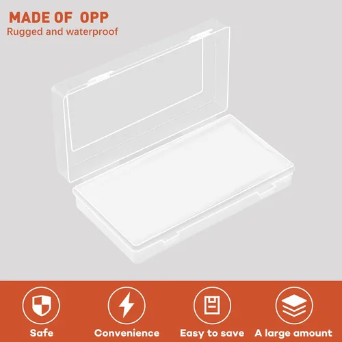 Vista 3 de Shappy 151 fundas transparentes para dinero con estuche de almacenamiento de plástico, soportes de dinero de papel, fundas para billetes de dólar