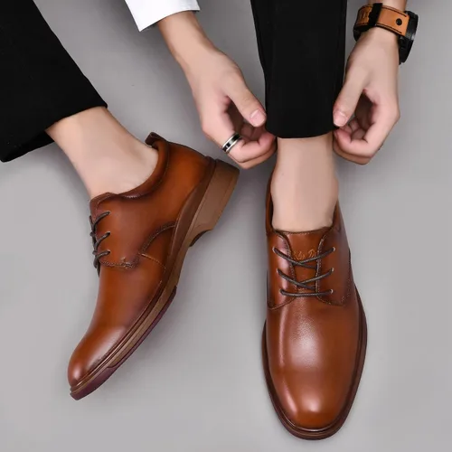 Vista 8 de Mens Casual Leather Sneakers Slip On Tennis Walking Skateboarding Shoes for Men Daily Comfortable Fashion Shoe