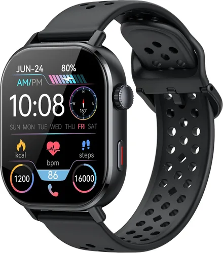 Vista 10 de Reloj inteligente (respuesta/haz llamadas), reloj inteligente HD de 1.91 pulgadas para hombres y mujeres, monitor de ritmo cardíaco/sueño/podómetro