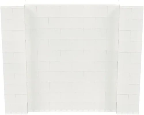 Vista 108 de EverBlock Kit de pared de 5 x 4 pies Bloques de construcción modulares Sistema de pared para edificios, pantallas y estructuras Divisor