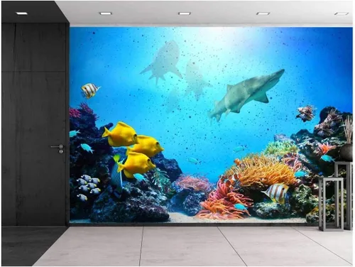 Vista 32 de Wall26 - Papel pintado autoadhesivo para pared, serie grande, WMR-WP-X-DA82-66x24x4