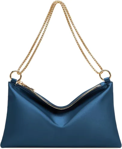 Vista 11 de oscaurt Bolso de noche para mujer, cartera de hombro de satén para graduación, compromiso, cóctel, fiesta, boda