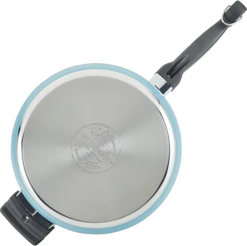 Vista 11 de Farberware Juego de 120 ollas y sartenes de acero inoxidable de edición limitada con herramientas de cocina Prestige, 10 piezas, color azul Azul