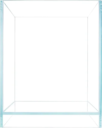 Vista 11 de Nano Tall - Tanque de peces sin marco de hierro bajo en hierro, extra transparente con estilo de aire flotante, para acuarios o terrarios