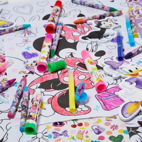 Vista 4 de Disney - Set de arte para colorear Minnie Mouse para niños con calcomanías y selladores, más de 150 piezas