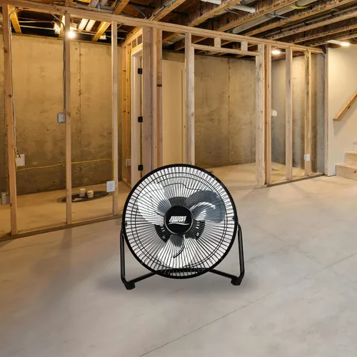 Vista 9 de Seasons Comfort Ventilador resistente de alta velocidad de 14 pulgadas 60 Watt, Heavy Duty Fan, ETL Listed, 3 Speed Air Circulator with 360 Degree