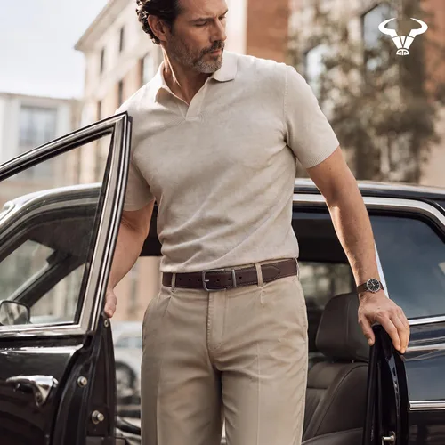 Vista 7 de BULLIANT Cinturón de cuero reversible para hombre, recortable, 1.25 Negro/Café Antiguo1033