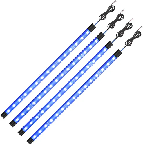 Vista 12 de YM E-Bright Tiras de luces LED ámbar/amarillas 5050 SMD impermeables para coches, luces de bajo para carritos de golf para motocicletas, barco