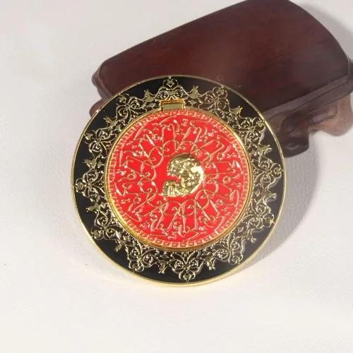 Vista 3 de Moneda de marcador de juramento de sangre, monedas de metal, accesorios de película John para cosplay, moneda de colección para fanáticos