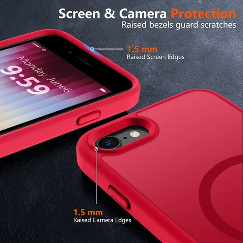 Vista 477 de MOCCA - Funda magnética resistente para iPhone XR de 6.1 pulgadas, compatible con MagSafe, funda con protección contra caídas de grado militar